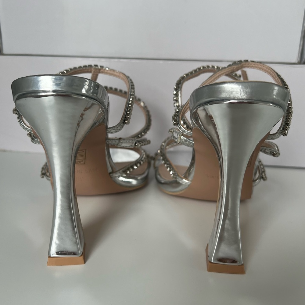 RAID Silver Rhinestone Heels - Picture 4 of 5